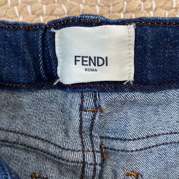 NWOT Fendi Owl Patch Kids Jeans - 4T - Picture 5 of 7